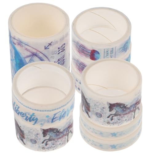 Housoutil 10 Rollen Diy Washi Tape Set Bunte Klebebänder mit Adressaufklebern für Scrapbooking Journale und Partydekoration Kreative Designs Leuchtenden Farben Housoutil 10 Rollen Diy Washi Tape Set Bunte Klebebänder mit Adressaufklebern für Scrapbooking Journale und Partydekoration Kreative Designs Leuchtenden Farben von Housoutil