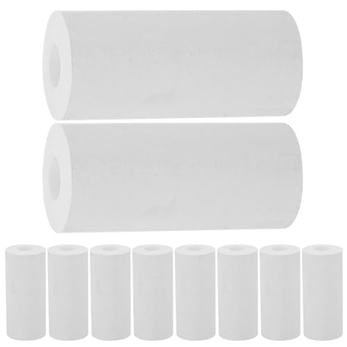 Housoutil 10 Rollen Etiketten Aus Thermopapier Brauch Etiketten Aufkleber Bedruckbares Aufkleberpapier Selbstklebende Abziehbilder Hinzufügen Von Maschinenpapier Schilderaufkleber Weiß von Housoutil