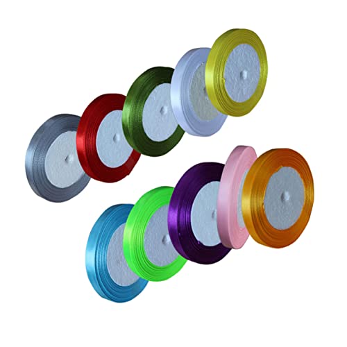 Housoutil 10 Rollen Geschenkband Polyester Großer Seideneffekt für Hochzeiten Bastelarbeiten Einladungen Verpackungen Festliche Dekorationen Breit Farben Housoutil 10 Rollen Geschenkband Polyester Großer Seideneffekt für Hochzeiten Bastelarbeiten Einladungen Verpackungen Festliche Dekorationen Breit Farben von Housoutil