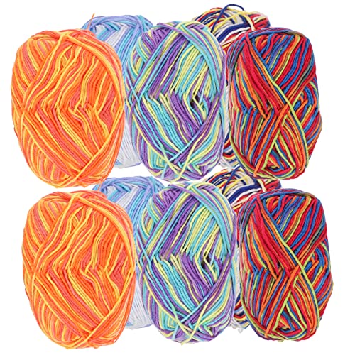 Housoutil 10 Rollen Multicolor -Gradientenwolle Deckengarn zum Häkeln Jumbo Häkelgarn für vielfältig Baumwollgarn zum Häkeln mehrfarbiges Garn zum Häkeln Baumwolle Housoutil 10 Rollen Multicolor -Gradientenwolle Deckengarn zum Häkeln Jumbo Häkelgarn für vielfältig Baumwollgarn zum Häkeln mehrfarbiges Garn zum Häkeln Baumwolle von Housoutil