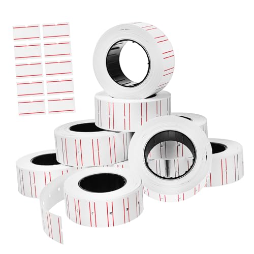 Housoutil 10 Rollen Preisaufkleber preisschild bürogadges label Büroetiketten Klebeetiketten tagger Supermarkt Thermal- Maschine Tab Weiß Logistiketikett Papier Preismarkierungsetikett Housoutil 10 Rollen Preisaufkleber preisschild bürogadges label Büroetiketten Klebeetiketten tagger Supermarkt Thermal- Maschine Tab Weiß Logistiketikett Papier Preismarkierungsetikett von Housoutil