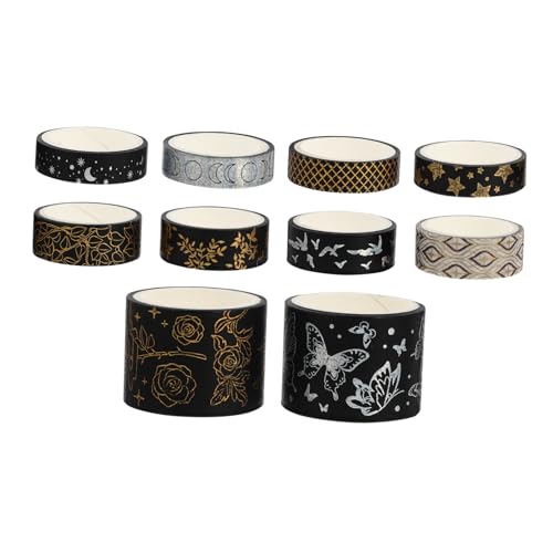 Housoutil 10 Rollen Washi Tape für Scrapbooking Diy Papier Klebebänder mit Kunstdesign für Bastelprojekte und Dekorationen Housoutil 10 Rollen Washi Tape für Scrapbooking Diy Papier Klebebänder mit Kunstdesign für Bastelprojekte und Dekorationen von Housoutil