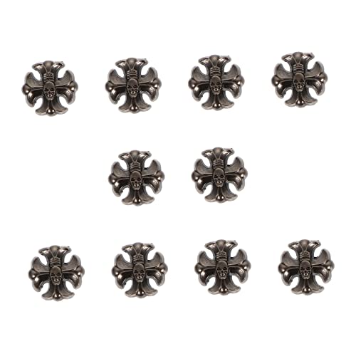 Housoutil 10 Sätze Kreuz Nieten Diy Metallzubehör für Kleidung Taschen und Uhrenarmbänder Langlebige Ziernägel Hochwertiger für Kreative Projekte von Housoutil