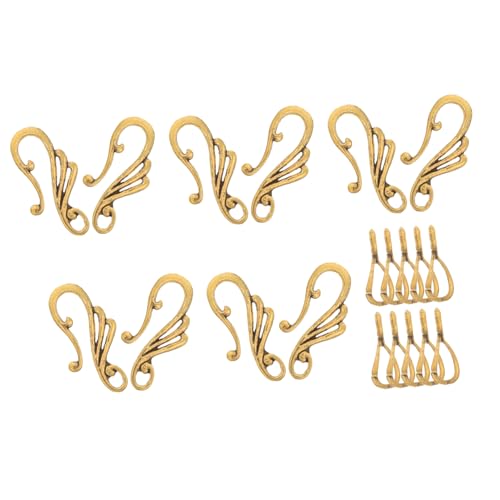 Housoutil 10 Sets Ohrring Zubehör Ohrringe Silberschmuck Knebelverschlüsse Schmuckverschlüsse Anhängerverschlüsse Knebelverschlüsse Zur Schmuckherstellung Ohrring von Housoutil