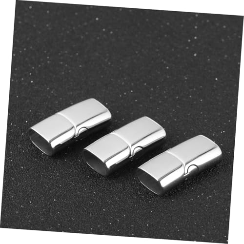 Housoutil 10 Stück 316 Edelstahl -magnetschnalle Bands Schließe Schmuck Armbänder Kordelende Magnetverschluss Verschlusskonverter von Housoutil
