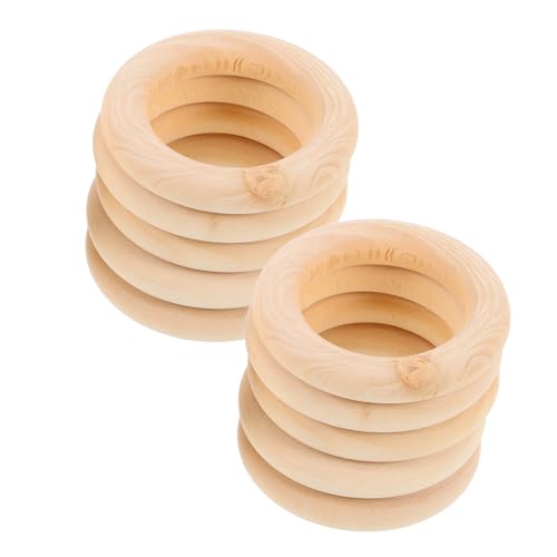 Housoutil 10 Stück Bastelring Aus Holz Treibholz Zum Basteln Bastelring Aus Eisen Holzring Makramee Ringe Holz Madera Ring Handwerk Reifenringe Basteln Hohl Cm Nascosta Zubehör Basteln Khaki von Housoutil