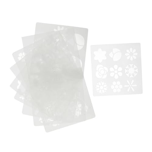 Housoutil 10 Stück Dekorative Schablonen für Malerei Teiliges Hohlmuster für Notizbuch Scrapbooking und Diy Projekte Langlebig und Vielseitig Einsetzbar von Housoutil