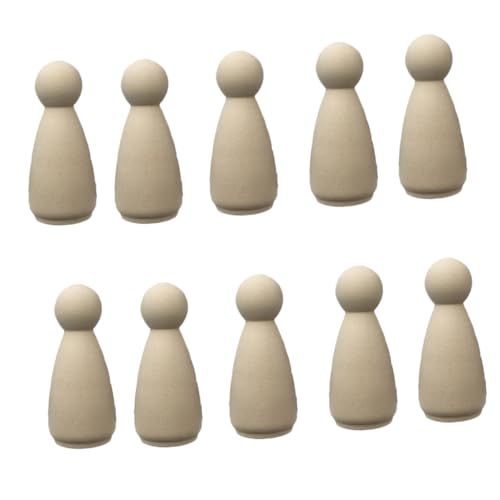 Housoutil 10 Stück Diy Holzfiguren für Bastelprojekte Blanko Puppen Naturholz zum Bemalen für Kinderhandwerk und Hochzeitsdekoration Housoutil 10 Stück Diy Holzfiguren für Bastelprojekte Blanko Puppen Naturholz zum Bemalen für Kinderhandwerk und Hochzeitsdekoration von Housoutil