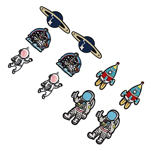 Housoutil 10 Stück Diy Stickerei Patches Teiliges Aufbügelbare Applikationen für Kleidung Taschen Hüte Schuhe Farbige Langlebige Designs zur Individuellen Gestaltung von Mode und Reparatur von Housoutil