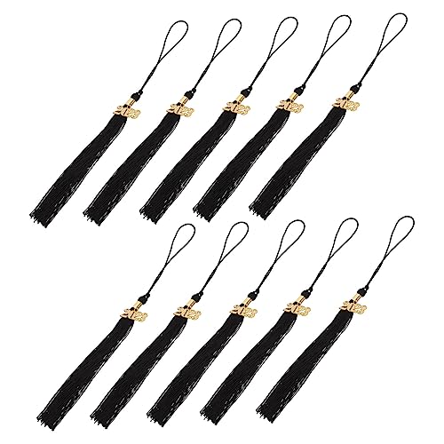 Housoutil 10 Stück Doktorhut Quaste Abschlusskappe Und Kleid Für Kleinkinder Grad Kappe Quaste Zubehör Für Abschlusskappen Generischer Abschlusskappen-stirnbandeinsatz Polyester Black Housoutil 10 Stück Doktorhut Quaste Abschlusskappe Und Kleid Für Kleinkinder Grad Kappe Quaste Zubehör Für Abschlusskappen Generischer Abschlusskappen-stirnbandeinsatz Polyester Black von Housoutil