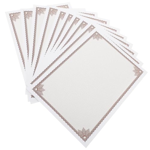 Housoutil 10 Stück Ehrenurkundenpapier Diplomarbeit im A4-Format Radiergummi Grenze Grenzbescheinigungspapier Gel schülerausweis zeugnispapier leerer Papierkern beschreibbares Urkundenpapier Housoutil 10 Stück Ehrenurkundenpapier Diplomarbeit im A4-Format Radiergummi Grenze Grenzbescheinigungspapier Gel schülerausweis zeugnispapier leerer Papierkern beschreibbares Urkundenpapier von Housoutil