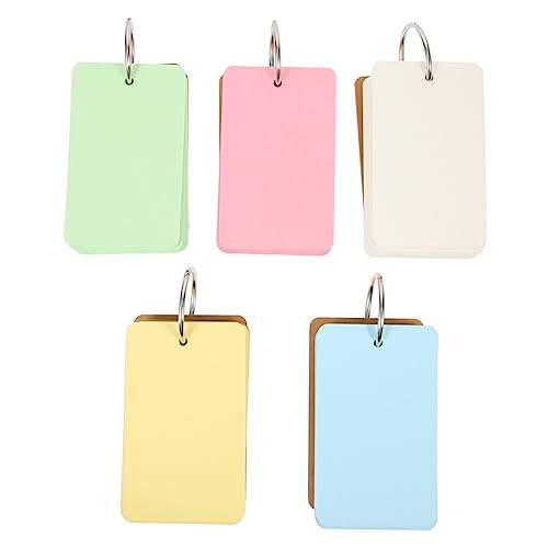 Housoutil 10 Stück Englische Wortkarte Karteikarten Für Studenten Memo -pad Pads Leere Revisionskarten Leere Karten Studieren Einfache Karten Leere Wortkarten Extra Dickes Kraftpapier von Housoutil