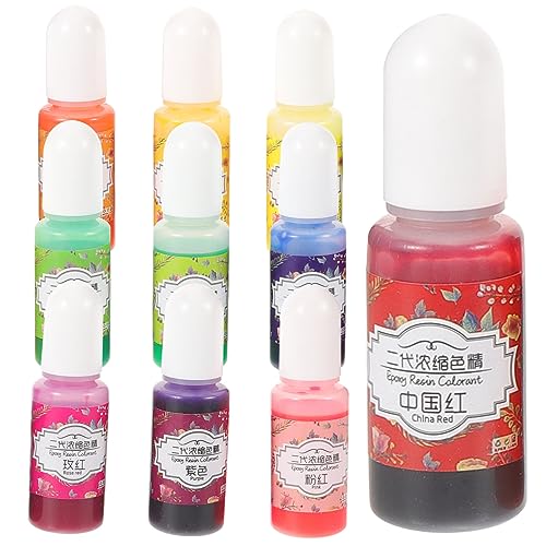 Housoutil 10 Stück Epoxidharz-pigment Für Rot Flüssiges Harzpigment Diy-tool von Housoutil