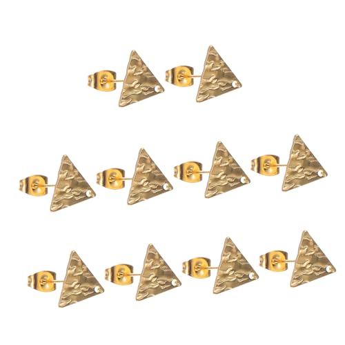 Housoutil 10 Stück Geometrische Ohrringe Ohrringfassung leere Ohrringpfosten Ohrstecker aus Edelstahl Ohrringzubehör für die Schmuckherstellung Ohrringe Beiträge Postgestüt Rostfreier Stahl von Housoutil