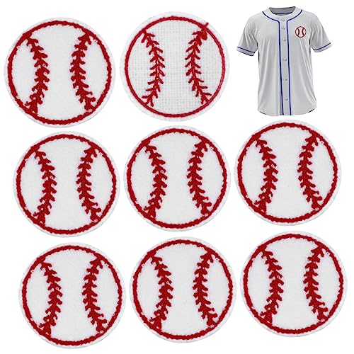 Housoutil 10 Stück Gesticktes Baseball-Etikett Kind Aufnäher für Baseballmützen lila schuhreparatur stickrahmen Mantelflicken für den Haushalt Flicken für Haushaltskleidung Handtuchstickerei von Housoutil