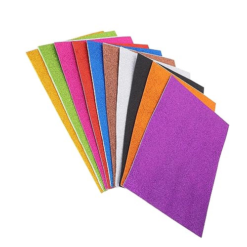 Housoutil 10 Stück Glitzer Moosgummi Selbstklebendes Bastelpapier Bastelmaterial für Diy Projekte für Schulprojekte Karten und Dekorationen Verschiedenen Farben Housoutil 10 Stück Glitzer Moosgummi Selbstklebendes Bastelpapier Bastelmaterial für Diy Projekte für Schulprojekte Karten und Dekorationen Verschiedenen Farben von Housoutil