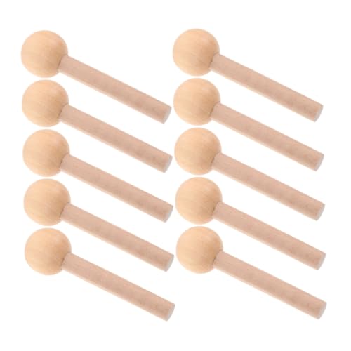 Housoutil 10 Stück Holz Haken für Lochwand Holzstäbe für Shaker Pegboards für Boho Raumdeko Robuste Holzstifte zur Befestigung und Organisation von Gegenständen von Housoutil
