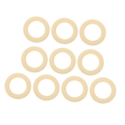 Housoutil 10 Stück Holzringe Zum Basteln Von Schmuck Aus Massivholz Kunsthandwerk Natürliche Holzringe Massivholz Kunsthandwerk Anhänger Unlackierte Massivholzringe Makramee Ringe von Housoutil
