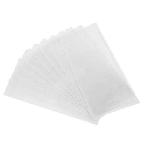 Housoutil 10 Stück Klarer Parkscheininhaber Visitenkarten Klebeetikettentaschen Karteikarteninhaber Kartenhalter Löschen Notizkartenhalter Kartentasche Genehmigungsinhaber Pvc Transparent von Housoutil