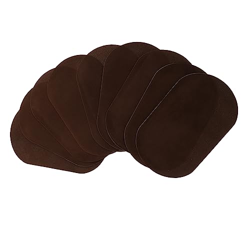 Housoutil 10 Stück Kleidungspatch bügelei aufbügelflicken knee patch Aufbügler Jeans Reparatur Stoff Aufnäher für Jeans nähen Jeansapplikationen aufbügeln einfache Pulloverflicken Coffee von Housoutil