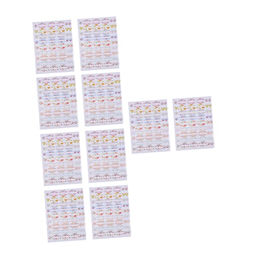 Housoutil 10 Stück Kosmetische Etiketten Kleberaufkleber Leere Etiketten Klebrig Etiketten Für Flaschen Mit Ätherischen Ölen Leeres Ätherisches Öl Etiketten Für Ätherische Öle Papier von Housoutil