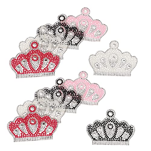Housoutil 10 Stück Krone Form Aufkleber Selbstklebende Stickers für Kreative Stickerei Dekorationen für Kleidung Taschen und Personalisierte Designs Housoutil 10 Stück Krone Form Aufkleber Selbstklebende Stickers für Kreative Stickerei Dekorationen für Kleidung Taschen und Personalisierte Designs von Housoutil