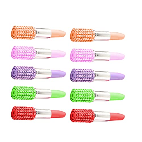 Housoutil 10 Stück Lippenstift Kugelschreiber mit Glitzer Kreativer Schreibstift im Lippenstift Design für Büro Schule und Gemischte Farben Housoutil 10 Stück Lippenstift Kugelschreiber mit Glitzer Kreativer Schreibstift im Lippenstift Design für Büro Schule und Gemischte Farben von Housoutil