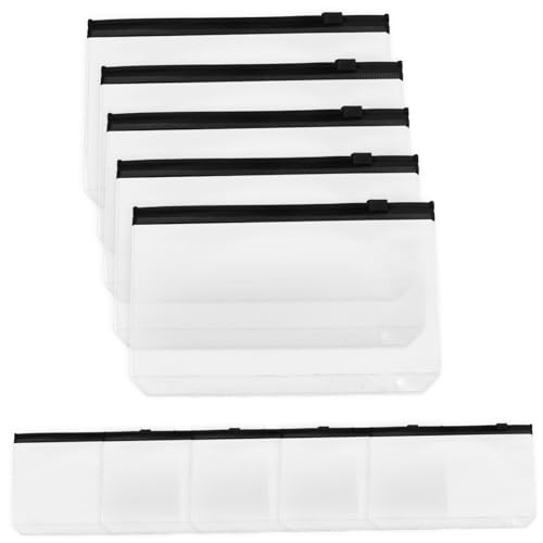 Housoutil 10 Stück Löcher Für Ordnertaschen Beutel Zum Organisieren Schule Organisation Farbig Speicherbeutel Organisatoren Reißverschlusstaschen Zum Organisieren Ordner-organizer Pvc Black Housoutil 10 Stück Löcher Für Ordnertaschen Beutel Zum Organisieren Schule Organisation Farbig Speicherbeutel Organisatoren Reißverschlusstaschen Zum Organisieren Ordner-organizer Pvc Black von Housoutil