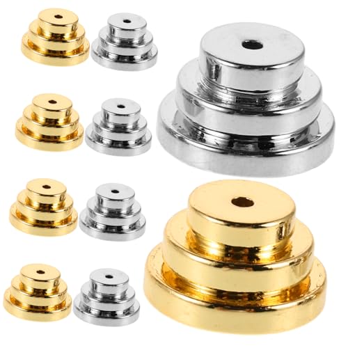Housoutil 10 Stück Metall Ohrstecker Verschluss mit Stütze Drop Design für Schwere Ohrstecker Sicherer Halt und Komfortable Unterstützung Geeignet für Schwere Ohrringe von Housoutil
