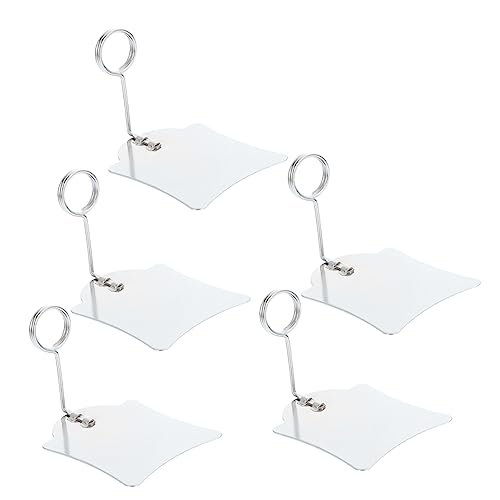 Housoutil 10 Stück Metall-Preisklammer-Display-Halter, wiederverwendbarer Preisschilder-Ständer für Supermärkte, Bäckereien, Einzelhandel, für Lebensmitteletiketten, Werbung von Housoutil