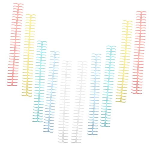 Housoutil 10 Stück Notizbuch Ringe Ringbuch Zubehör Ringbuchklammern Kunststoffringe Bürobuch klingelt Mini-Binderringe Binderringe klein BINDER -Mechanismen kleiner Ringordner Plastik von Housoutil