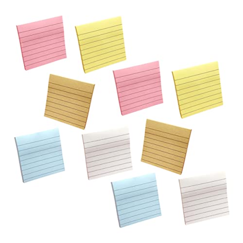 Housoutil 10 Stück Pastellfarbene Haftnotizen Notizblöcke Selbstklebende Notizzettel für Büro und Zuhause für Erinnerungen Notizen und Wichtige Informationen Housoutil 10 Stück Pastellfarbene Haftnotizen Notizblöcke Selbstklebende Notizzettel für Büro und Zuhause für Erinnerungen Notizen und Wichtige Informationen von Housoutil
