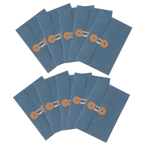Housoutil 10 Stück Retro -schnalle -umschlagstüte Papier Mailingumschläge Postkartenumschläge Vintage Aufbewahrungstaschen Vintage-umschlag Ausgefallener Umschlag Ziehen Um Schwarz von Housoutil
