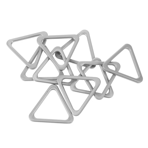 Housoutil 10 Stück Ringschnalle Schlüsselanhänger D Ring Schnalle Ringschnalle Dreieck Taschenverschlüsse Dreieck Schnalle Ersatz Für Schmuck Handtasche Dreieck Schnalle Dreieck von Housoutil
