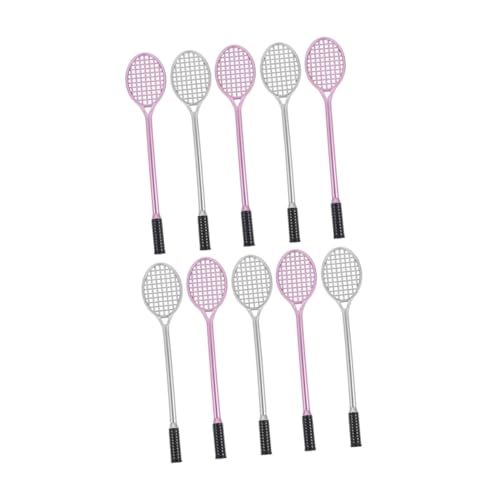 Housoutil 10 Stück Schläger-Gelstift bunt ästhetisch Hallo Kugelschreiber Kind für gelstifte gelpen gel ink pen Gelstift mit Racket-Design zeichentusche Schülergeschenk Signaturstift pp von Housoutil