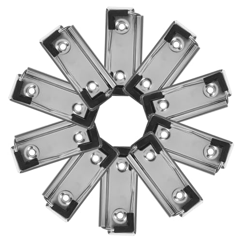 Housoutil 10 Stück Schreibblockhalter Zwischenablage Klemmbretter Klappbares Klemmbrett dokumentieren Büro papierklammer paperclips Pinnwand-Clips Klemmbrettklammern aus Metall Silver Housoutil 10 Stück Schreibblockhalter Zwischenablage Klemmbretter Klappbares Klemmbrett dokumentieren Büro papierklammer paperclips Pinnwand-Clips Klemmbrettklammern aus Metall Silver von Housoutil