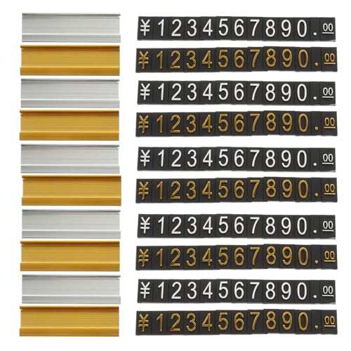 Housoutil 10 Stück Tags aus Aluminiumlegierung Selbstklebend Gold und Silber für Preisgestaltung von Schmuck Uhren und Accessoires Housoutil 10 Stück Tags aus Aluminiumlegierung Selbstklebend Gold und Silber für Preisgestaltung von Schmuck Uhren und Accessoires von Housoutil