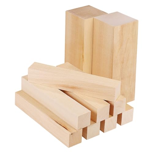 Housoutil 10 Stück Teiliges Basswood Schnitzholz Naturbelassene Lindenholzblöcke Feinporige Holzschnitzrohlinge für Erwachsene Anfänger DIY Schnitzen Kreative Holzarbeiten Housoutil 10 Stück Teiliges Basswood Schnitzholz Naturbelassene Lindenholzblöcke Feinporige Holzschnitzrohlinge für Erwachsene Anfänger DIY Schnitzen Kreative Holzarbeiten von Housoutil