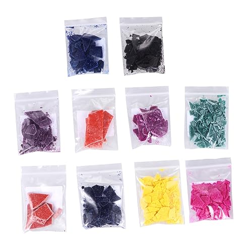 Housoutil 10 Stück Teiliges Diy Kerzenfarbset Naturwachs Farbstoffe für Handgemachte Teelichter Lebhaften Farben Hautfreundlich und Sicher zum Verzieren und Dekorieren von Housoutil
