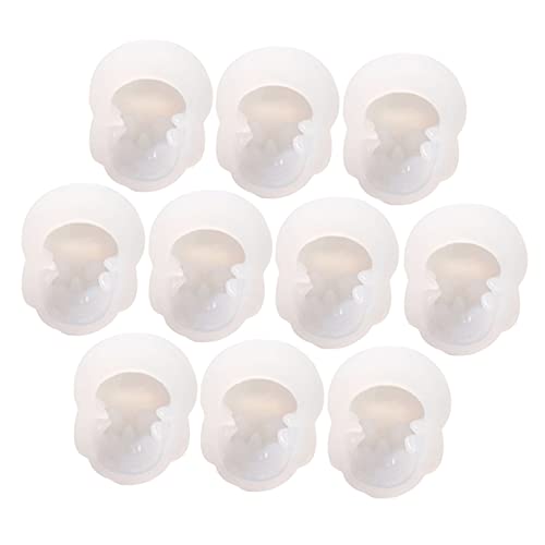 Housoutil 10 Stück Teiliges Diy Silikonform Skull Anhänger Gießform für Schmuckherstellung Flexible Langlebige Bastelform für Halsketten und Kreative Schmuckaccessoires Housoutil 10 Stück Teiliges Diy Silikonform Skull Anhänger Gießform für Schmuckherstellung Flexible Langlebige Bastelform für Halsketten und Kreative Schmuckaccessoires von Housoutil