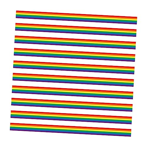 Housoutil 10 Stück Teiliges Haarband Dekorative Bänder für Partys und Pride Events für Diy Bastelprojekte und Blumenarrangements von Housoutil
