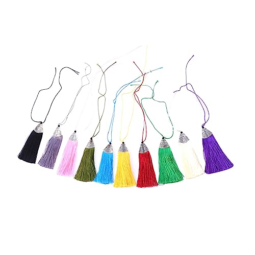 Housoutil 10 Stück Teiliges Handgefertigter Polyester Quasten Stilvolle Diy Deko Anhänger Farben für Lesezeichen Schmuck und Kreative Projekte Housoutil 10 Stück Teiliges Handgefertigter Polyester Quasten Stilvolle Diy Deko Anhänger Farben für Lesezeichen Schmuck und Kreative Projekte von Housoutil
