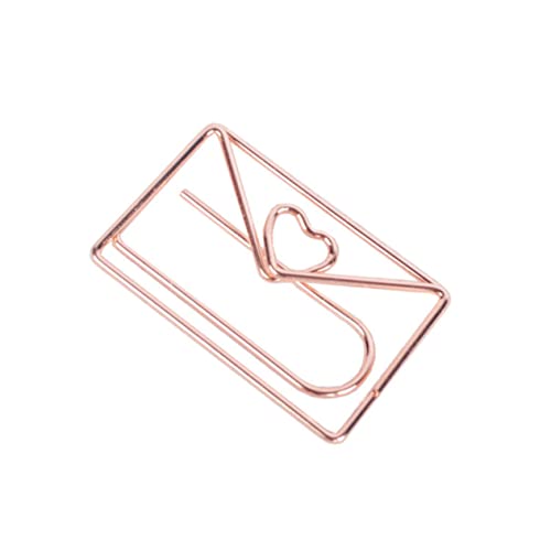 Housoutil 10 Stück Teiliges Herzförmige Büroklammern Roségold Lustige Briefumschlag Designs für Zuhause Büro und Schule als Lesezeichen für Notizen Housoutil 10 Stück Teiliges Herzförmige Büroklammern Roségold Lustige Briefumschlag Designs für Zuhause Büro und Schule als Lesezeichen für Notizen von Housoutil