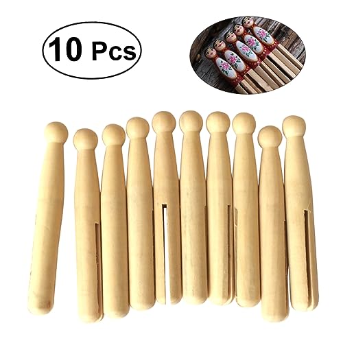 Housoutil 10 Stück Teiliges Holz Klammerpuppen DIY Blanko Holzfiguren für Dekorationen Bastelideen Hochwertigem Holz für Personalisierte und Bastelprojekte Housoutil 10 Stück Teiliges Holz Klammerpuppen DIY Blanko Holzfiguren für Dekorationen Bastelideen Hochwertigem Holz für Personalisierte und Bastelprojekte von Housoutil