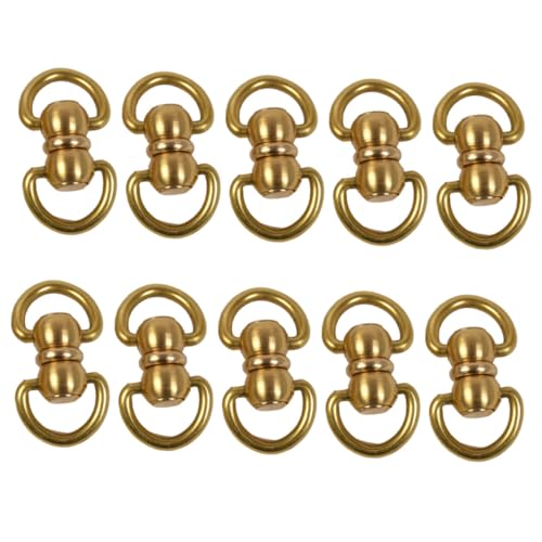 Housoutil 10 Stück Teiliges Messing Swivel Kleine Langlebige Drehbare Verbindungsringe für DIY Handtaschen Rucksack Schlüsselanhänger Schmuck Lederwaren Zubehör Housoutil 10 Stück Teiliges Messing Swivel Kleine Langlebige Drehbare Verbindungsringe für DIY Handtaschen Rucksack Schlüsselanhänger Schmuck Lederwaren Zubehör von Housoutil