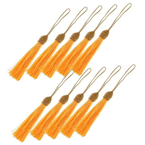 Housoutil 10 Stück Teiliges Mini Quasten mit Kordelschlaufe für DIY Bastelprojekte Handgefertigte Quasten für Schmuck Lesezeichen Schlüsselanhänger und Dekoration Housoutil 10 Stück Teiliges Mini Quasten mit Kordelschlaufe für DIY Bastelprojekte Handgefertigte Quasten für Schmuck Lesezeichen Schlüsselanhänger und Dekoration von Housoutil