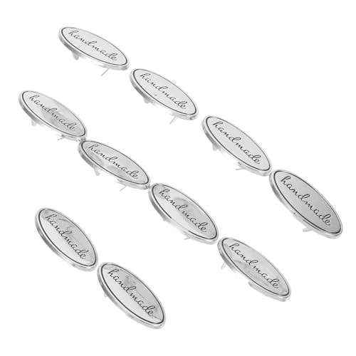 Housoutil 10 Stück Teiliges Ovale Metall Labels aus Zinklegierung mit Scheiben Handgefertigte Näh Etiketten für DIY Kleidung Taschen Jeans und Schuh Dekoration Einfach Anzubringen Vielseitig Housoutil 10 Stück Teiliges Ovale Metall Labels aus Zinklegierung mit Scheiben Handgefertigte Näh Etiketten für DIY Kleidung Taschen Jeans und Schuh Dekoration Einfach Anzubringen Vielseitig von Housoutil