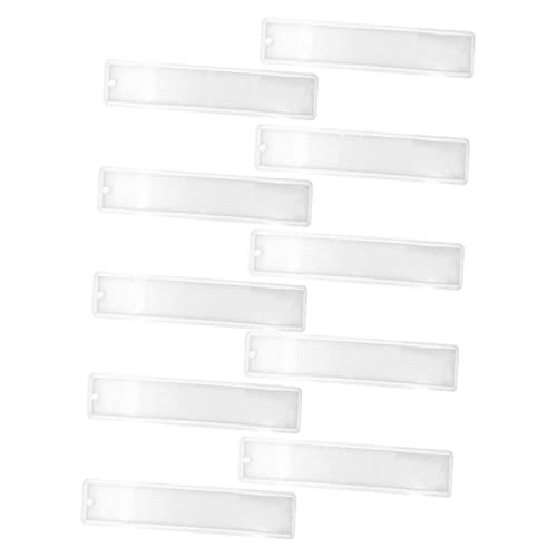 Housoutil 10 Stück Teiliges Silikon Buchzeichen Mould Diy Silikonform für Personalisierte Lesezeichen für Epoxidharz und Bastelprojekte und Langlebig von Housoutil