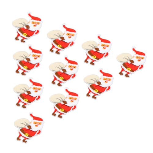 Housoutil 10 Stück Teiliges Weihnachts Stickerei Patches zum Aufbügeln Niedliche Schneemann Motive Langlebige Textil Aufnäher für Kleidung Hüte Rucksäcke DIY Dekoration und Geschenkideen von Housoutil