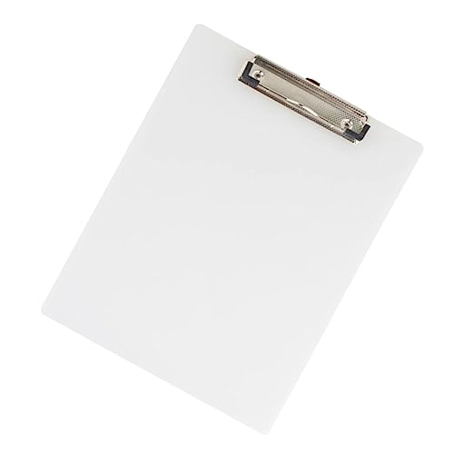 Housoutil 10 Stück Transparent Klemmbrett Schreibplatte mit Metallclip für Büro Schule und College Praktische Dokumentenablage Ergonomisches Design Vielseitig Einsetzbar von Housoutil